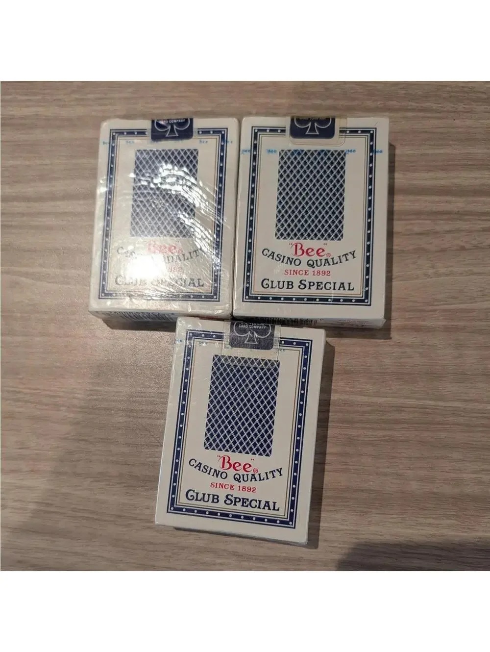 Bee Club Special Playing Cards Lot of 3 Sealed Casino Quality Decks